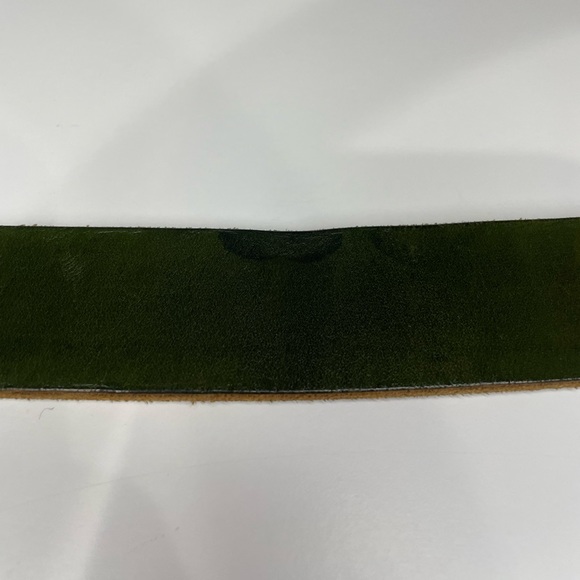 Cause and effect green thick leather buckle belt size 30 - Picture 4 of 8